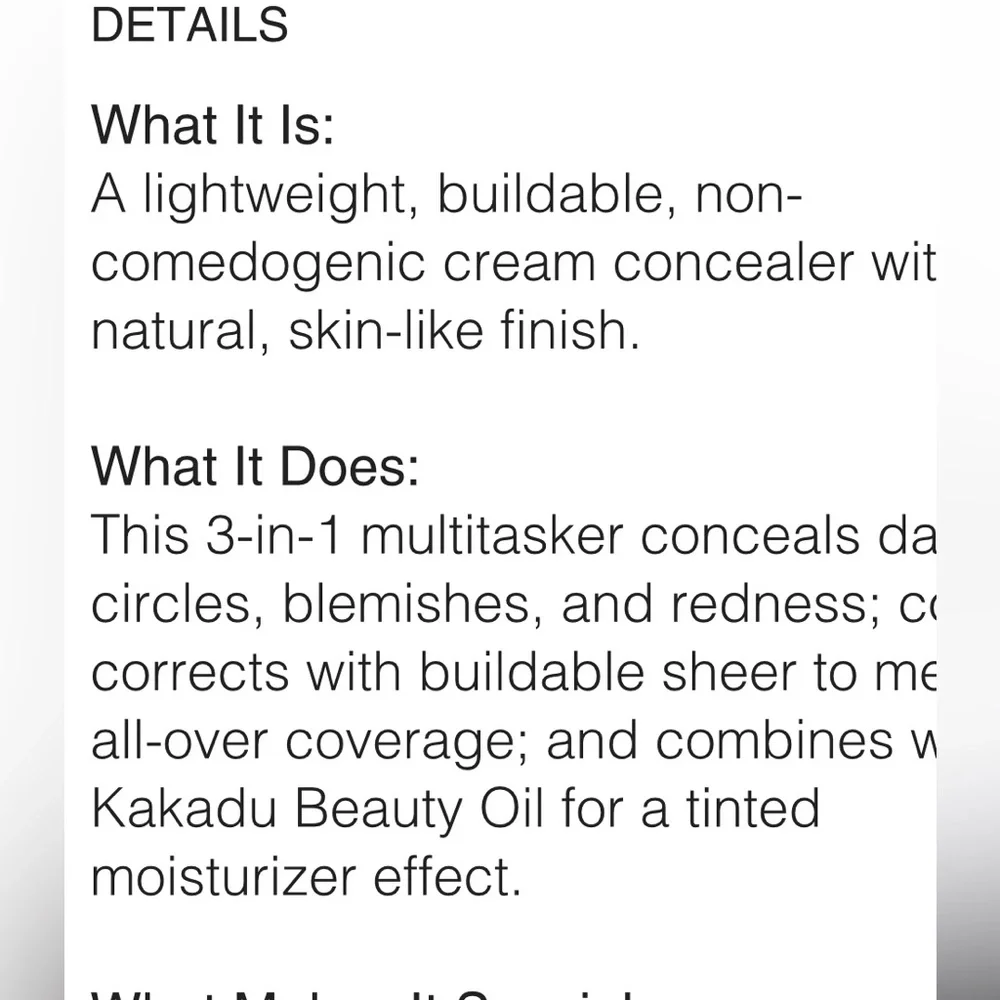 NIB rms beauty UnCoverup Concealer In Shade 111 Cream Concealer